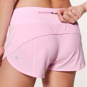 lululemon Speed Shorts 2.5" - Pearl Pink